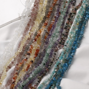 3-5mm Irregular Natural Stone Chip Beads For DIY Jewelry Making 86cm Strand Healing Crystal Polished Mineral Gemstone Chips