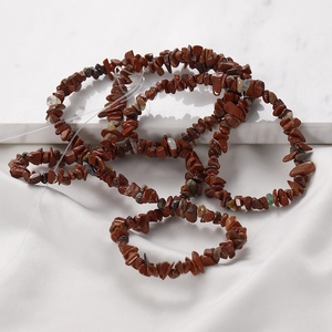 3-5mm natural Red Jasper irregular polished stone beads for DIY jewelry making