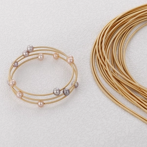 Protector De Cable De Tubo De Resorte De Cobre Chapado En Oro De 18K Para Accesorios De Joyería DIY Pulsera Collar
