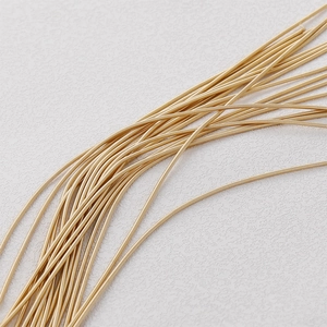 Alambre de resorte espiral chapado en oro 18k para creación de joyas de perlas