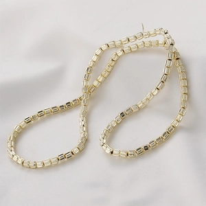 Golden hematite pumpkin beads 4x4mm for DIY jewelry making of bracelets and necklaces