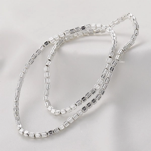 Faceted silver hematite pumpkin beads 4mm for DIY jewelry making bracelets and necklaces