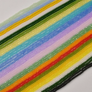 Kleurrijke Gefacetteerde Glazen Kralen Voor DIY Sieraden Maken Armband Ketting Oorbel Accessoires Kunstkristallen Kralen
