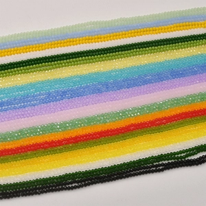 Veelkleurige 3mm facetgeslepen kristallen glaskralen voor het maken van DIY sieraden