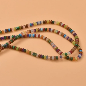 Colorful natural stone abacus beads strand for DIY necklace and bracelet jewelry making