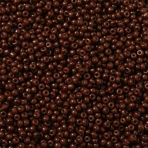 Textuur van 3mm chocoladebruine glazen kralen met ronde gaatjes voor DIY-sieraden maken