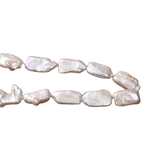 Irregular baroque freshwater pearls for DIY jewelry making with high luster and white nacre
