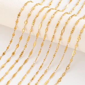 Minimalistische Edelstahl Vergoldete Schlichte Gliederkette Halskette Für Damen DIY Choker Mode Schmuck Tägliches Zubehör