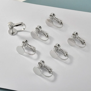 Set di 7 convertitori per orecchini a vite argento per lobi non forati fai da te
