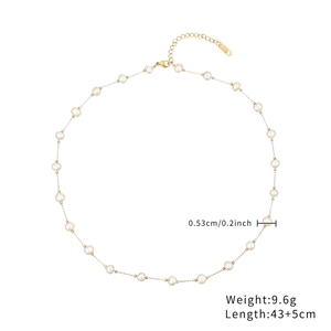 Details zur Perlenkette mit Länge 43+5cm und Perlendurchmesser von 0.53cm auf weiß