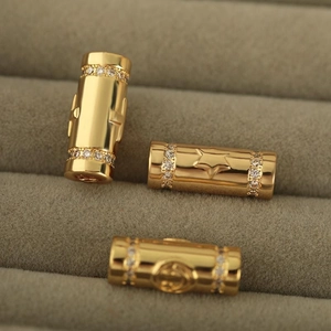 Copper Micro Pave Rhinestone Star Cross Smiley Face Charm Pendant For DIY Jewelry Making Necklace Bracelet Finding Accessories