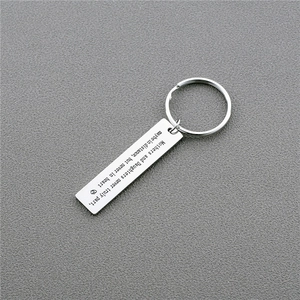 Stainless Steel Mother Daughter Engraved Keychain Mothers And Daughters Never Truly Part Heart Pendant Key Ring Gift