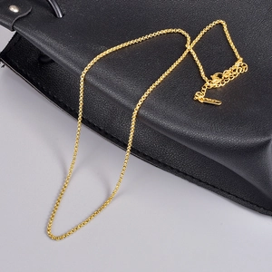 Elegant 18K gold-plated minimalist pearl choker necklace with adjustable lobster clasp