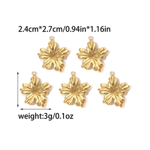 Goldener Blütenanhänger für DIY-Schmuck mit Größenangaben und Libellen-Detail