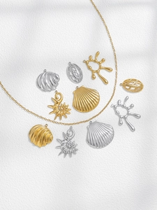 Détails de breloques marines dorées et argentées avec étoiles de mer pour bijoux artisanaux