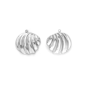 Pendentifs coquillage en acier inoxydable 304 poli avec une finition miroir brillante
