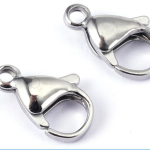 Polierte 316L Edelstahl-Karabinerverschlüsse für Halsketten und Armbänder