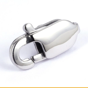 Polierter 316L-Edelstahl-Karabinerverschluss für Halsketten und Armbänder Schmuckherstellung