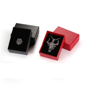 Elegant Rhombus Pattern Jewelry Gift Box For Rings Necklaces Earrings Luxury Paper Packaging Box With Velvet Lining