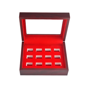 Boîte à Bijoux en Bois Avec Fenêtre Transparente Et Plusieurs Compartiments Pour Présentation De Bagues Boîtier De Rangement