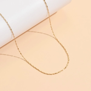 Minimalist 18K gold plated stainless steel starry chain necklace for women jewelry