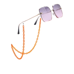 Y2K Colorful Acrylic Link Glasses Chain Women Non-Slip Sunglasses Strap Mask Holder Neck Cord Trendy Fashion Accessory