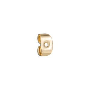 Close-up of a high-quality 18K gold plated earring back butterfly clutch fastener