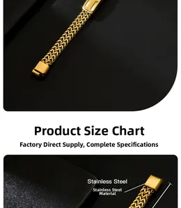 Close-up of golden stainless steel foxtail link chain with square magnetic clasp