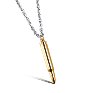 Collier hip hop pour homme avec pendentif balle dorée polie et chaîne à maillons argent