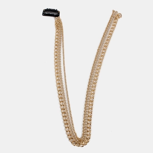 Chaîne de cheveux étoile avec chaînes en alliage dorées multicouches et pince BB noire