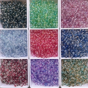 10mm colorful handmade glass beads in nine assorted colors for DIY jewelry making