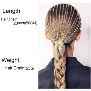 Accessoire de Tête à Franges en Alliage de Mode Avec Barrettes Style Bohème Longues Pinces à Cheveux en Métal pour Femmes