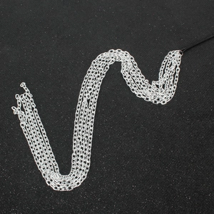 Silver fringe tassel hair chain with black elastic band for ponytail hair extension