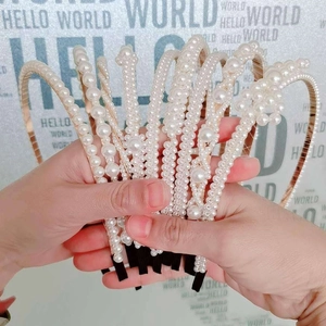 Eleganter Imitationsperlen Haarreif Für Damen Vergoldeter Legierung Haarschmuck Mit Weißen Künstliche Perlen Mode Accessoires Schmuck