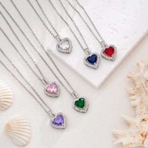 Elegante Kupfer Herz Anhänger Halskette Mit Strass Süßes Herz Schmuck Verstellbare Kette Für Damen Mode Geschenk