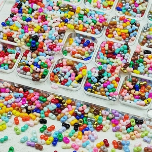 3x6mm Peanut Shape Glass Seed Beads Double Hole SuperDuo Beads For DIY Jewelry Making Bracelet Necklace Handmade Accessories