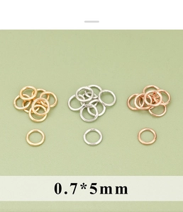 0,7*5mm buigringen voor DIY sieraden in goud, zilver en roségoud kleuren