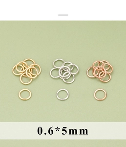 0,6x5mm buigringen in goud, zilver en roségoud voor het maken van sieraden en DIY-projecten