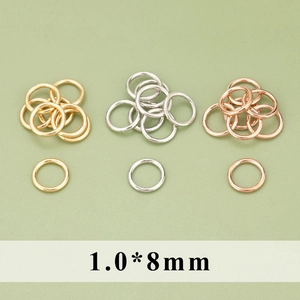 Set van gesloten buigringen in goud, zilver en roségoud voor DIY sieraden maken