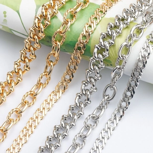 18K Gold Plated Copper DIY Jewelry Chain For Necklace Bracelet Making Metal Link Chains For Jewelry Findings DIY Craft Accessories