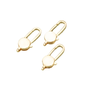 Three-piece 18k gold plated lobster clasp set for DIY jewelry and necklace making