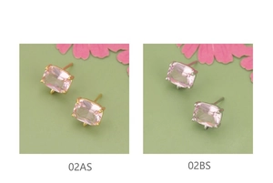 Detail van 18k vergulde roze kristallen hangers met oogje voor DIY-sieraden maken