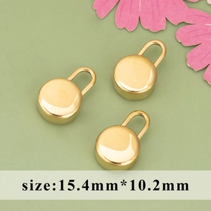 Gepolijste 316L roestvrijstalen gouden staaf hangers voor DIY sieraden 15,4x10,2mm