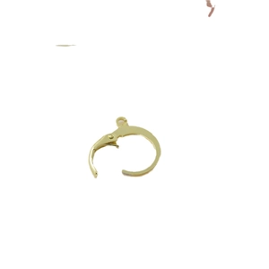 Ganchos redondos de palanca bañados en oro de 18k para creación de joyas DIY de moda