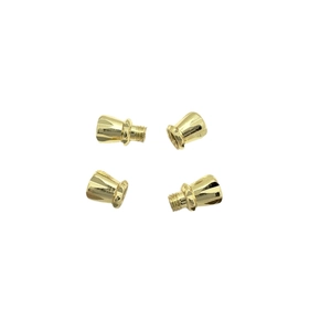 Chiusure a vite a farfalla in ottone placcato oro 18k per creazione gioielli con perle