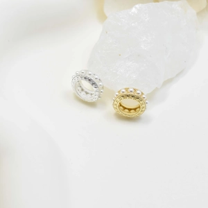 Künstliche Perles d'Espacement en Cuivre et Künstliche Perles pour DIY Bijoux Rétro Breloques à Grand Trou pour Bracelet Collier Artisanal