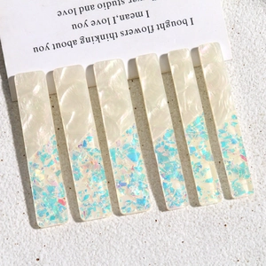 Accessoire Bijoux DIY en Acrylique Style Français Motif Sirène Longue Bande Décoration Pince à Cheveux Mode Femme