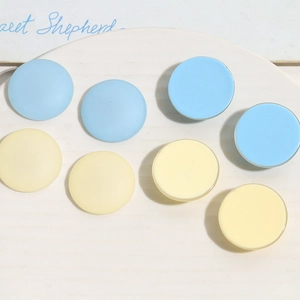 26mm Round Matte Resin DIY Craft Accessories Minimalist Creamy Colors For Hairpins Jewelry Making Flatback Cabochons Decoration