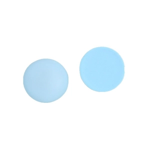 Matte light blue 26mm round resin cabochon accessories for DIY hairpins and jewelry