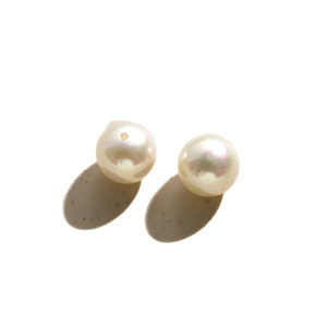 10 mm crèmewitte iriserende imitatieparels met centraal gat voor het maken van DIY-sieraden